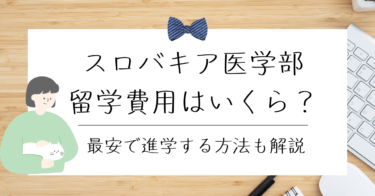 【悲報】スロバキア医学部の留学費用は私立医学部並み？実際の費用を暴露します。